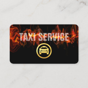 Tarjeta De Visita Servicio de Taxi Luminoso Servicio Rápido como un