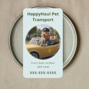Tarjeta De Visita Servicio de Taxi para Mascotas Servicio de Transpo
