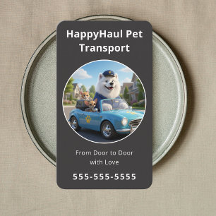 Tarjeta De Visita Servicio de Taxi para Mascotas Transporte Profesio