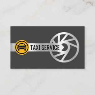 Tarjeta De Visita Servicio de Taxis de Llanta de Plata