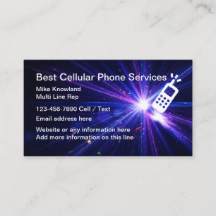 Tarjeta De Visita Servicio de Teléfono Celular
