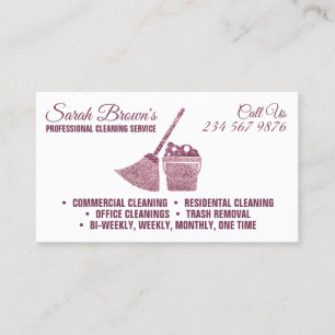 Tarjeta De Visita Servicio de tintorería Manantial Elegante chisporr