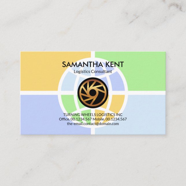 Tarjeta De Visita Servicio de Transporte de Modos Logísticos Globale