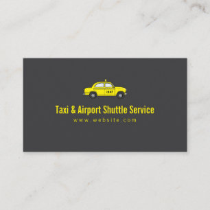 Tarjeta De Visita Servicio de transporte en taxi y aeropuerto