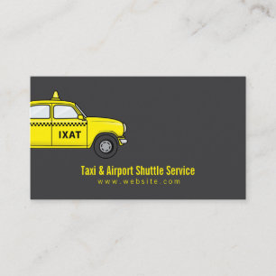 Tarjeta De Visita Servicio de transporte en taxi y aeropuerto