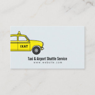 Tarjeta De Visita Servicio de transporte en taxi y aeropuerto