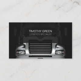 Tarjeta De Visita Servicio de Transporte Logístico Grill