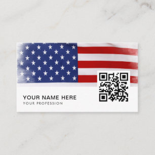 Tarjeta De Visita servicio de veteranos de la bandera de los estados