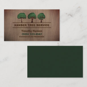 Tarjeta De Visita Servicio de Yard Landscaping en árbol de diseño de