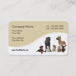 Tarjeta De Visita Servicio del mascota