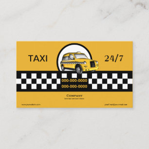 Tarjeta De Visita Servicio del taxi
