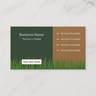 Tarjeta De Visita Servicio Lawn