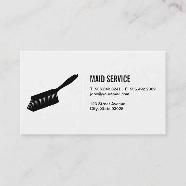 Tarjeta De Visita Servicio Maid (Anverso)