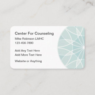 Tarjeta De Visita Servicio moderno de asesoramiento de salud mental