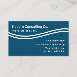 Tarjeta De Visita Servicio moderno de consultoría