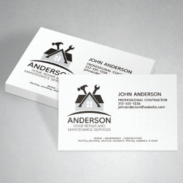 Tarjeta De Visita Servicio moderno de mantenimiento de reparación en