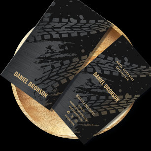 Tarjeta De Visita Servicio moderno de reparación mecánica automática