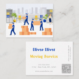 Tarjeta De Visita Servicio móvil de Office