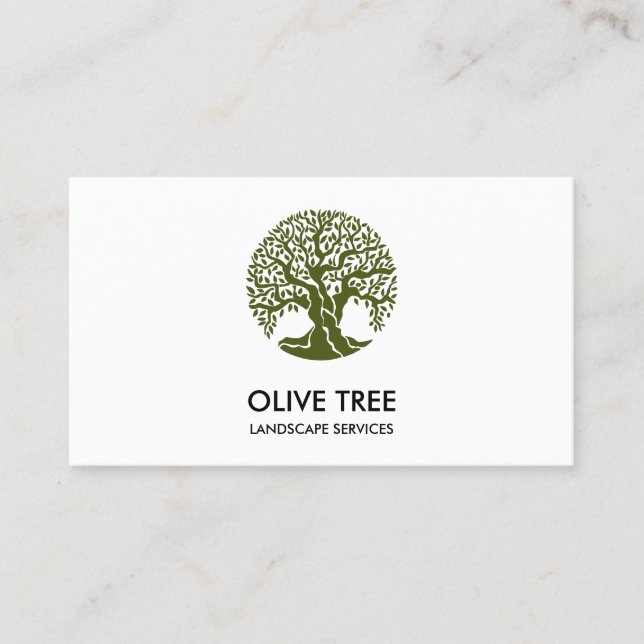 Tarjeta De Visita servicio paisajístico profesional y cuidado del cé (Anverso)