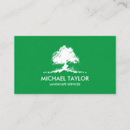 Tarjeta De Visita servicio paisajístico profesional y cuidado del cé
