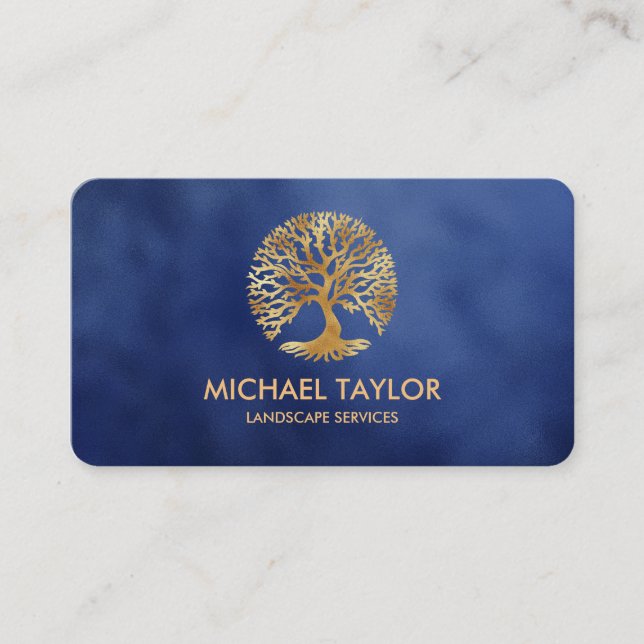 Tarjeta De Visita servicio paisajístico profesional y cuidado del cé (Anverso)