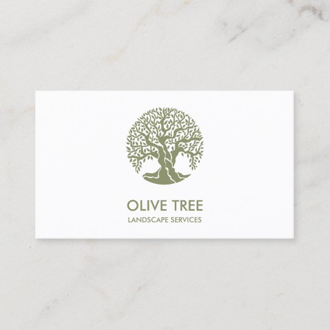 Tarjeta De Visita servicio paisajístico profesional y cuidado del cé (Anverso)