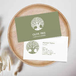 Tarjeta De Visita servicio paisajístico profesional y cuidado del cé