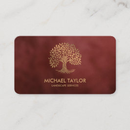 Tarjeta De Visita servicio paisajístico profesional y cuidado del cé