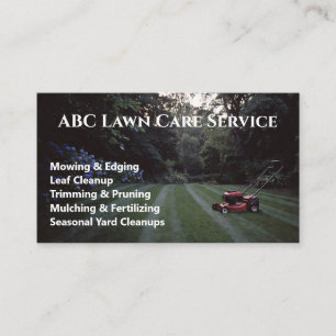 Tarjeta De Visita Servicio Premium Lawnpro