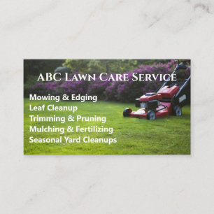 Tarjeta De Visita Servicio Premium Lawnpro