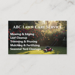 Tarjeta De Visita Servicio Premium Lawnpro