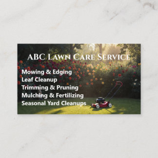 Tarjeta De Visita Servicio Premium Lawnpro