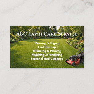 Tarjeta De Visita Servicio Premium Lawnpro