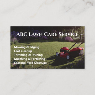 Tarjeta De Visita Servicio Premium Lawnpro