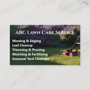 Tarjeta De Visita Servicio Premium Lawnpro