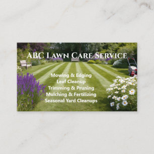 Tarjeta De Visita Servicio Premium Lawnpro