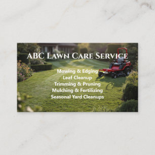 Tarjeta De Visita Servicio Premium Lawnpro