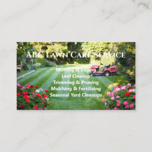 Tarjeta De Visita Servicio Premium Lawnpro