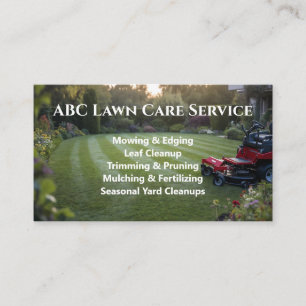 Tarjeta De Visita Servicio Premium Lawnpro