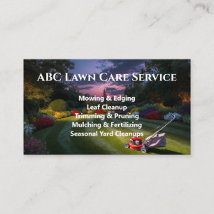 Tarjeta De Visita Servicio Premium Lawnpro