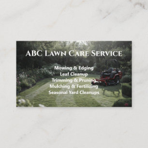 Tarjeta De Visita Servicio Premium Lawnpro
