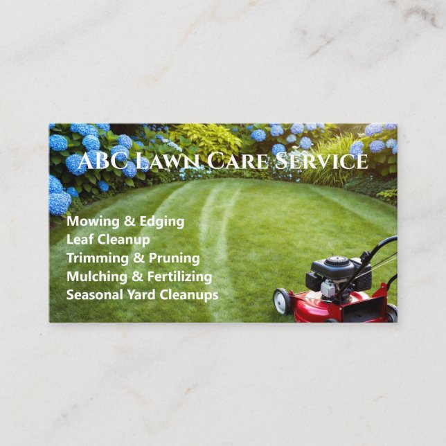 Tarjeta De Visita Servicio Premium Lawnpro (Anverso)