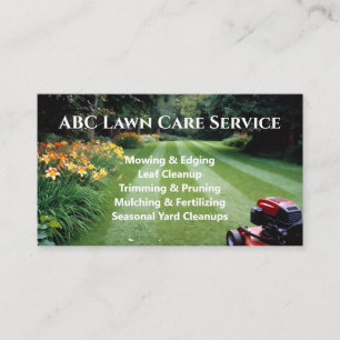 Tarjeta De Visita Servicio Premium Lawnpro