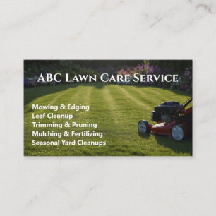Tarjeta De Visita Servicio Premium Lawnpro