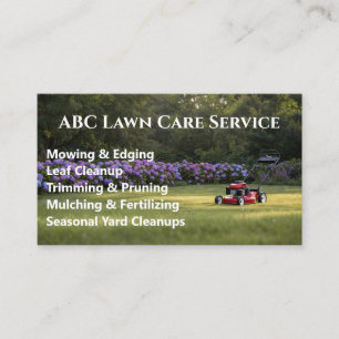 Tarjeta De Visita Servicio Premium Lawnpro