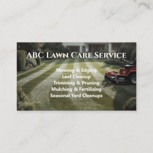 Tarjeta De Visita Servicio Premium Lawnpro