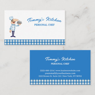 Tarjeta De Visita Servicio Profesional de Comida Personal Jefe de Co