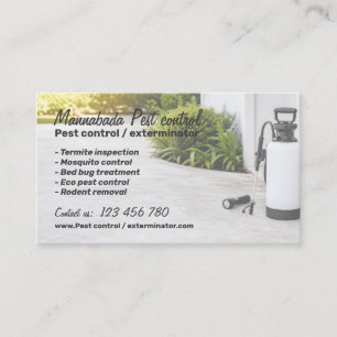 Tarjeta De Visita Servicio profesional de exterminio de plagas