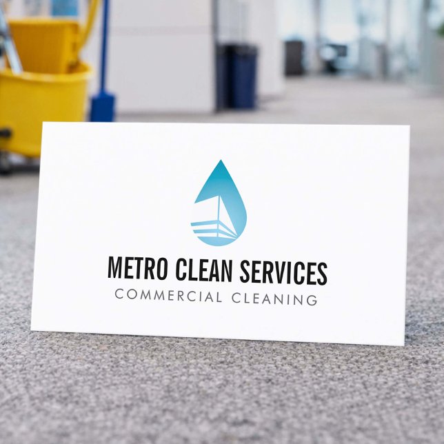 Tarjeta De Visita Servicio Profesional de Limpieza Comercial (Subido por el creador)