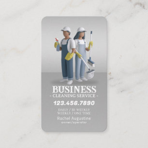 Tarjeta De Visita Servicio profesional de limpieza de casas limpieza